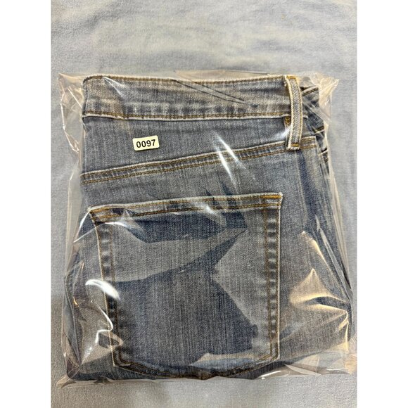 Loft Women's Curvy Skinny Jeans Denim Raw Step Hem Mid Rise Blue Size 30/10 - Picture 11 of 11